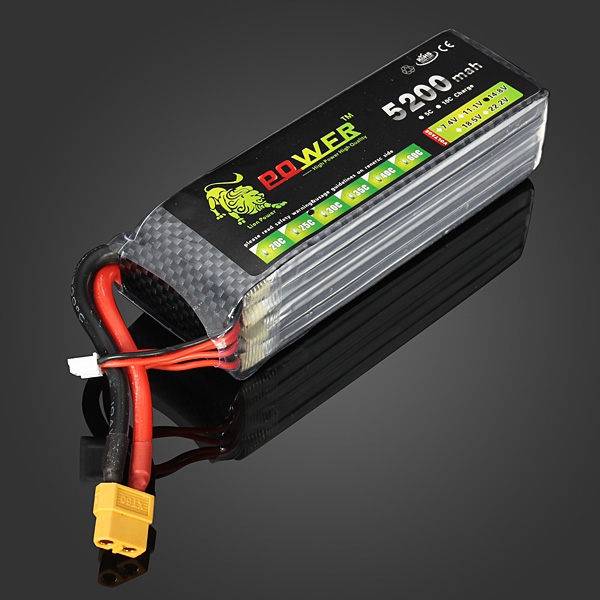 Lion Power 14.8V 5200MAH 30C MAX 45C Lipo Battery XT60 Plug