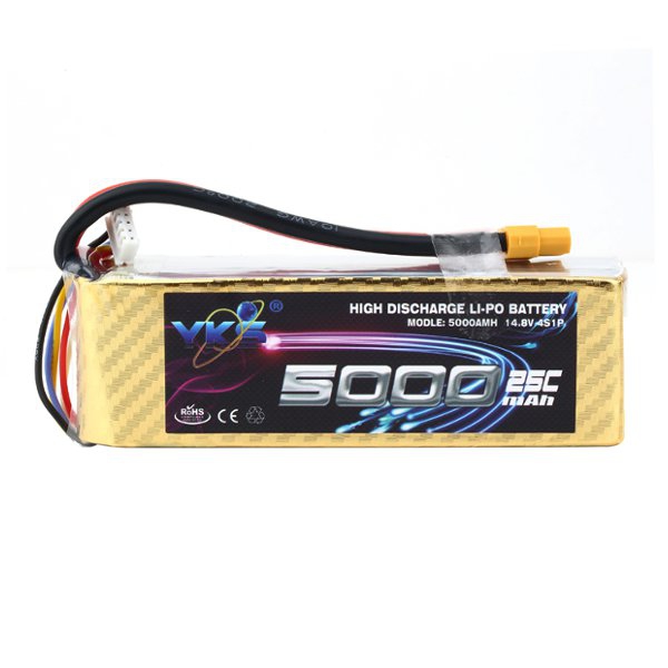 YKS BW218 14.8V 5000MAH 25C XT60 Plug Li-Po Battery For RC Model