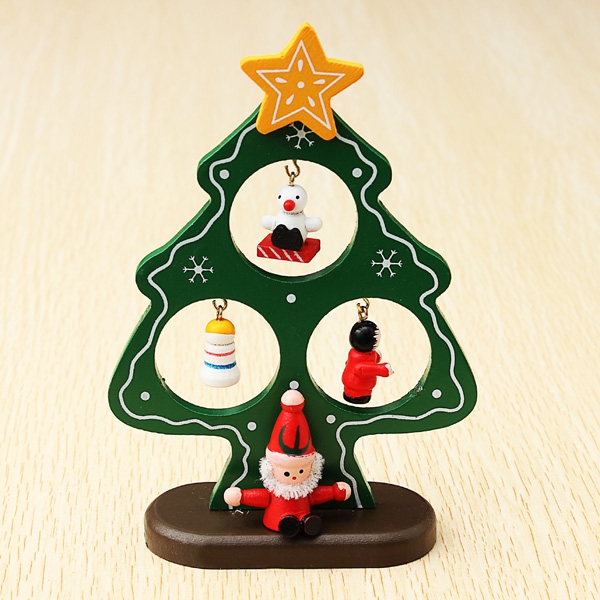 Wooden Christmas Tree Christmas Decorations Novel Kids Gift