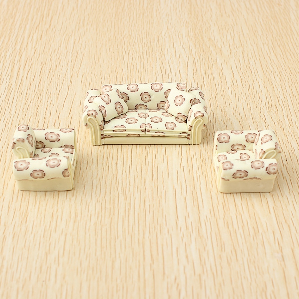 The Model Material Indoor Scene Decoration Ceramics Sofa Set 1:30