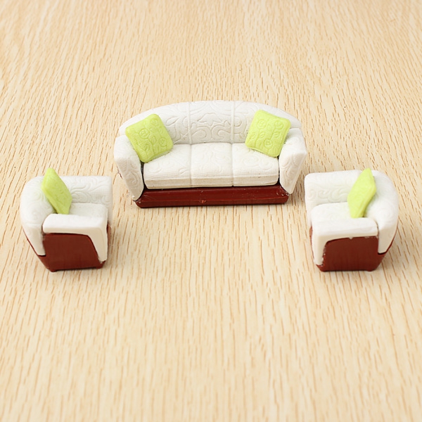 The Model Material Indoor Scene Decoration ABS Sofa Set 1:25