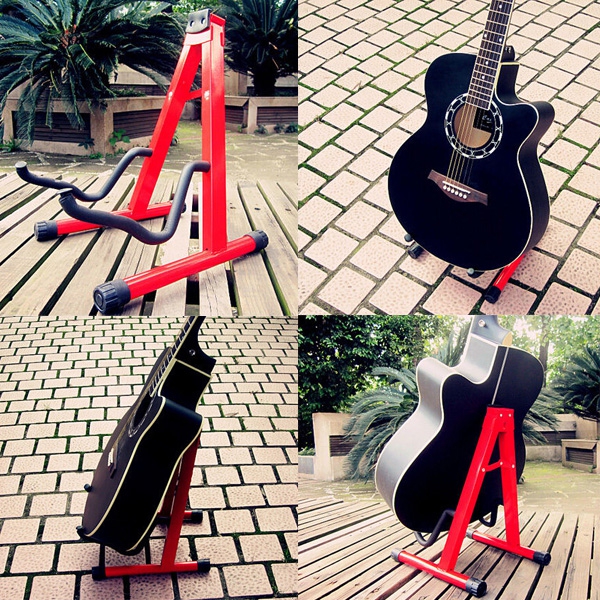 Universal Folding A-Frame Electric Acoustic Guitar Floor Stand Holder