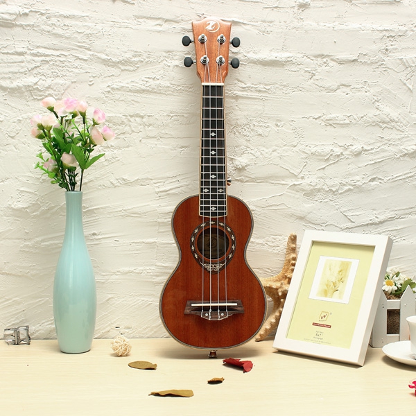 21 Inch Sapele Panel Ukulele Musical Instrument UK-LA1