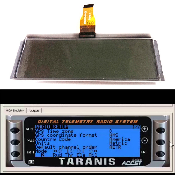 FrSky Taranis X9D Transmitter Spare Parts X9D LCD Display Screen