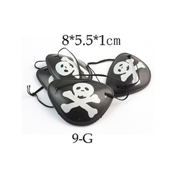 4PCS Pirate Eye Patch Halloween Masquerade Pirate Accessories