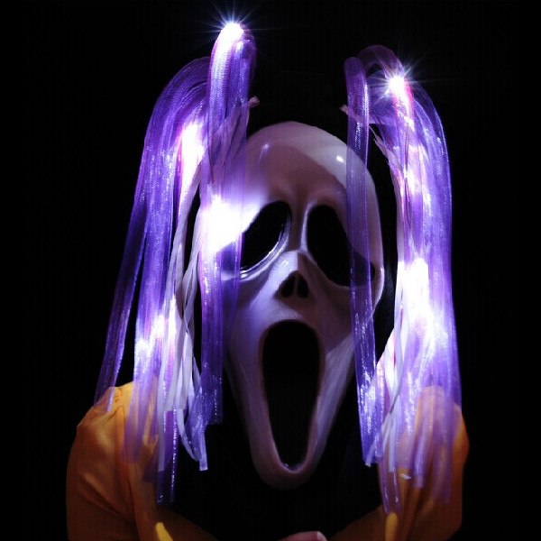LED Ghost Hair Halloween Prop Costume Ball