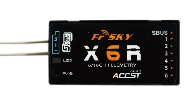 FrSky 2.4G ACCST X6R 6/16CH Full Duplex Telemetry Receiver