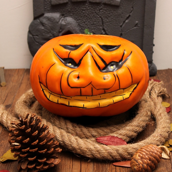 Halloween Pumpkins Simulation Wry Face Pumpkin Halloween Decoration