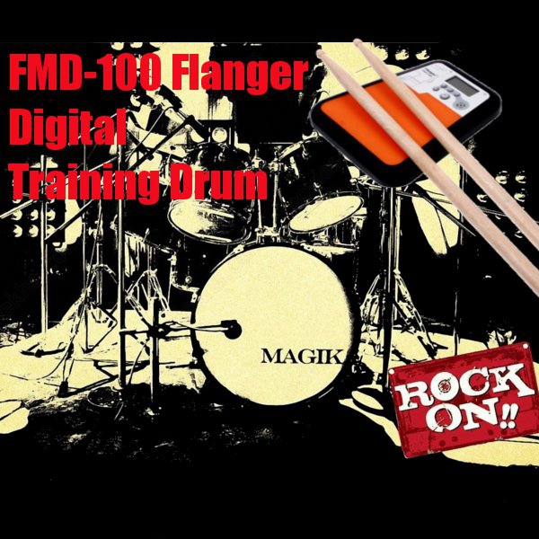 FMD-100 Flanger Digital Drummer Training Drum Practice Pad Metronome