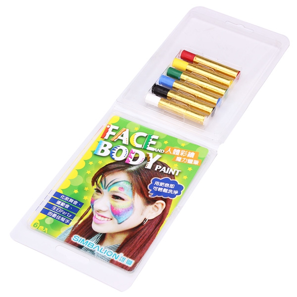 Face Body Paint Painting Magic Crayon 6 Color Makeup Pen