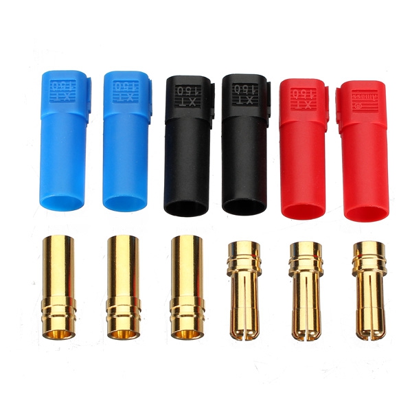 Amass XT150 Connector Plug 120mAh 6mm Gold-plated Banana Plug 