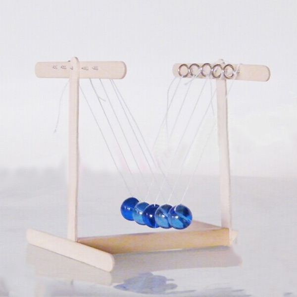 Newtons Cradle Balance Balls DIY Technological Making With Glue