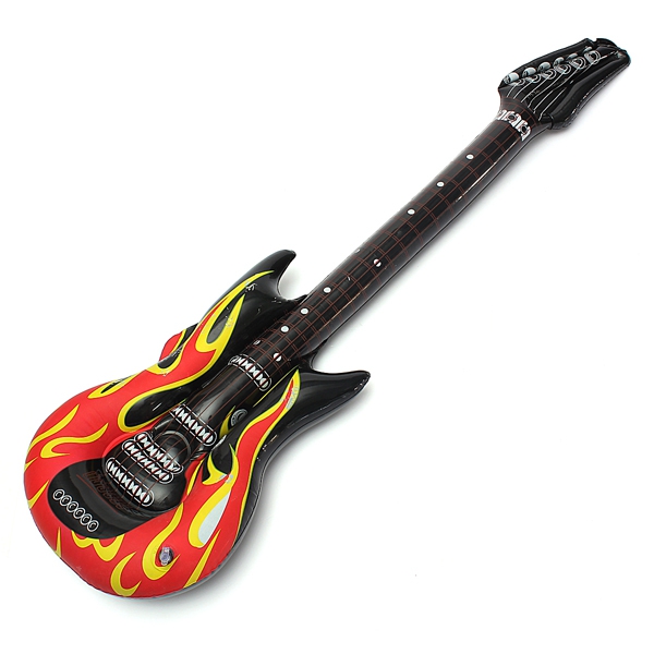 40 Inflatable Flame Guitar Musical Instrument Toy Pool Party