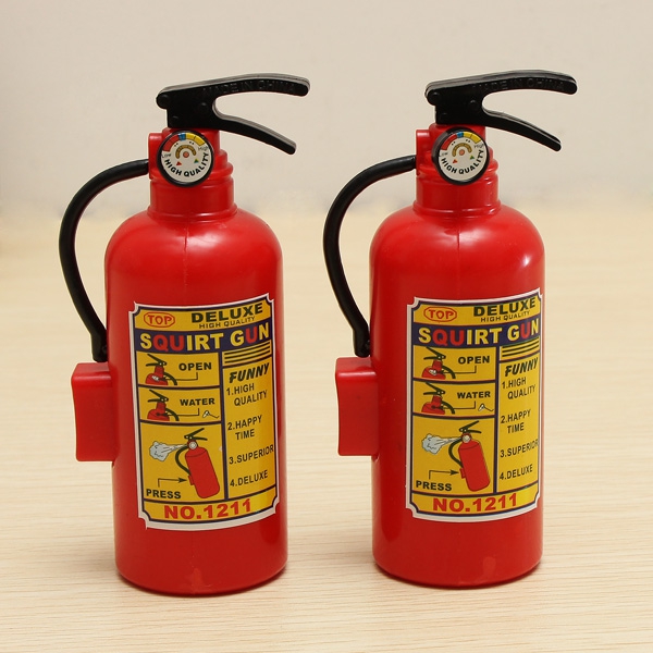 2PCS Children Water Toys Fire Extinguisher Style Mini Spray Water Gun