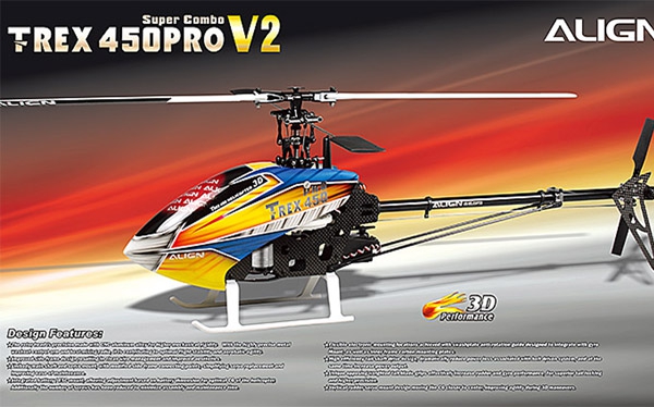 Align TREX 450 Pro V2 6CH Super Combo RC Helicopter KX015082