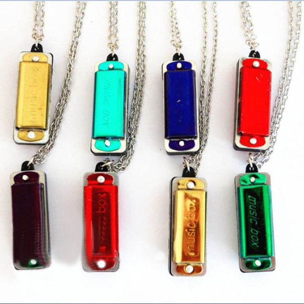 MUSIC-BOX Of C Necklace Style Mini Harmonica with 4 hole 8 tone 