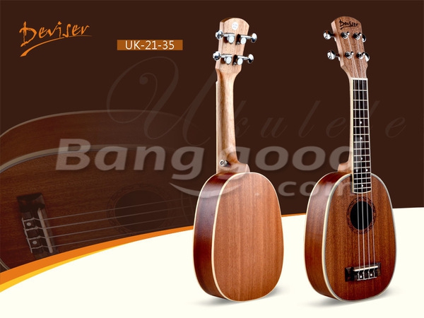 21 Inch Deviser Pineapple Shape Sapele Ukulele UK21-35