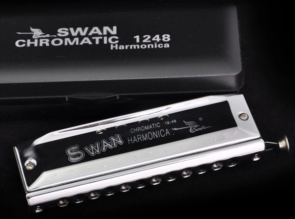 Swan 12 Hole 48 Tone Chromatic Harmonica SW1248 