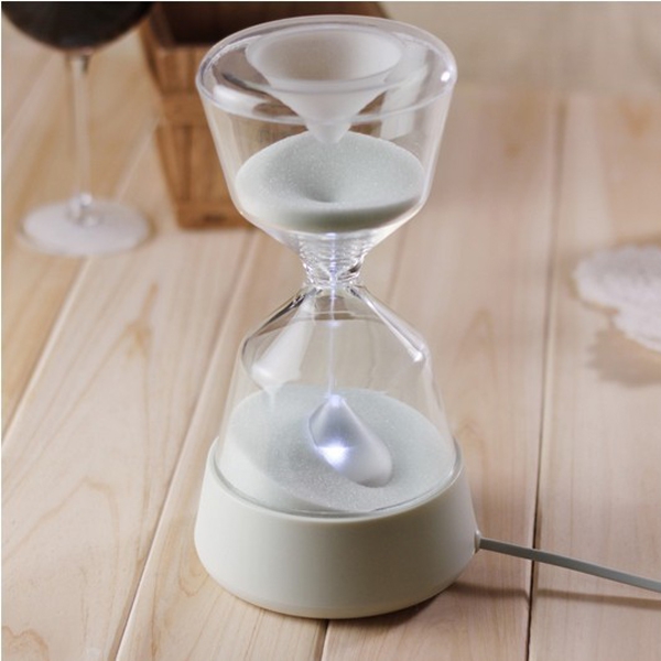 Magic LED Lights 15 Minutes Automatic Hourglass Light Novel Gift