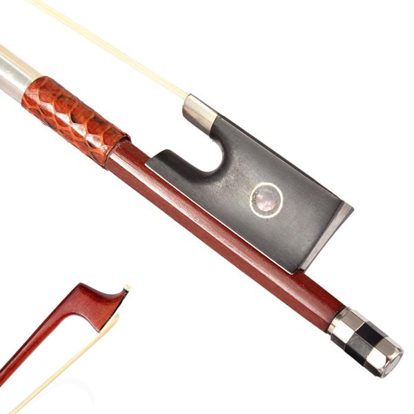 4/4 Violin Accessories Brazilwood Wrapping Angle Violin Bow