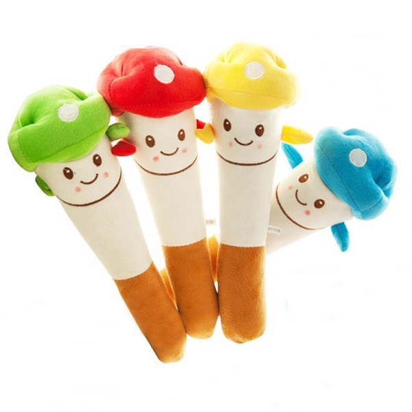 Mushroom Head Plush Knock Toy Massage Hammer Massage Stick