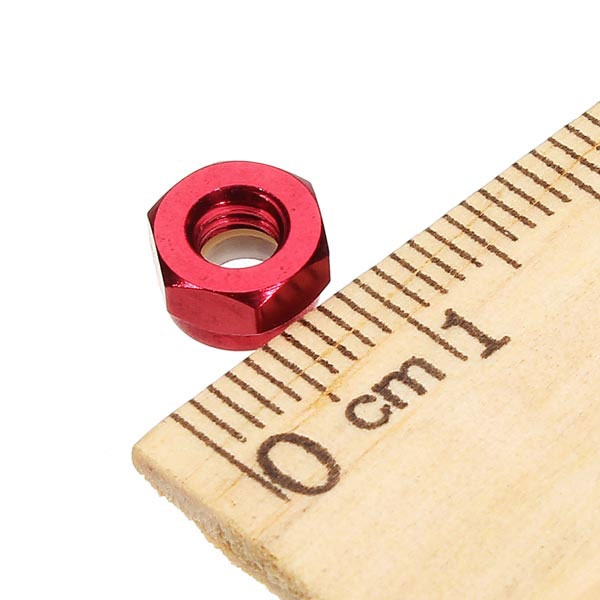 M3M4 Red/Blue Alluminium Alloy Flange Nut And Locknut