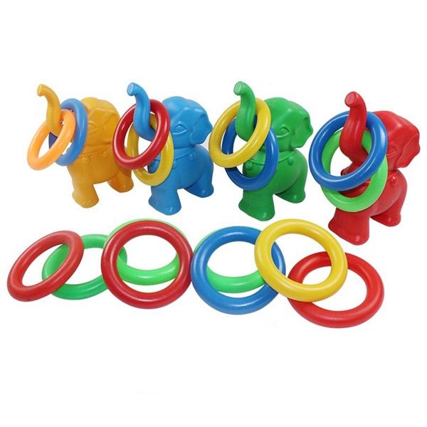 Children Outdoor Toy Elephant Colorful Throwing Circle Toy 