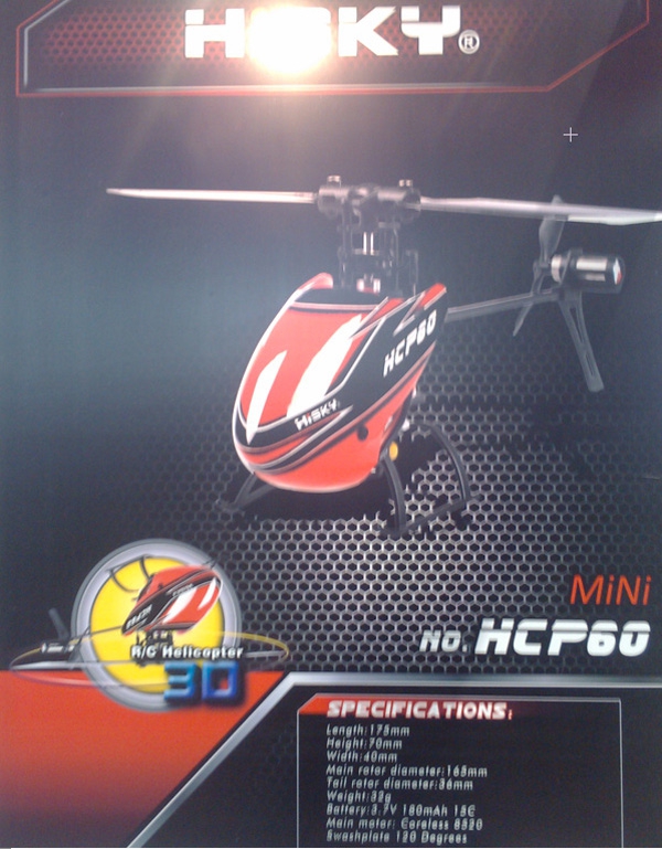 Hisky HCP60 2.4G 6CH Mini 6 Axis Gyro Flybarless RC Helicopter