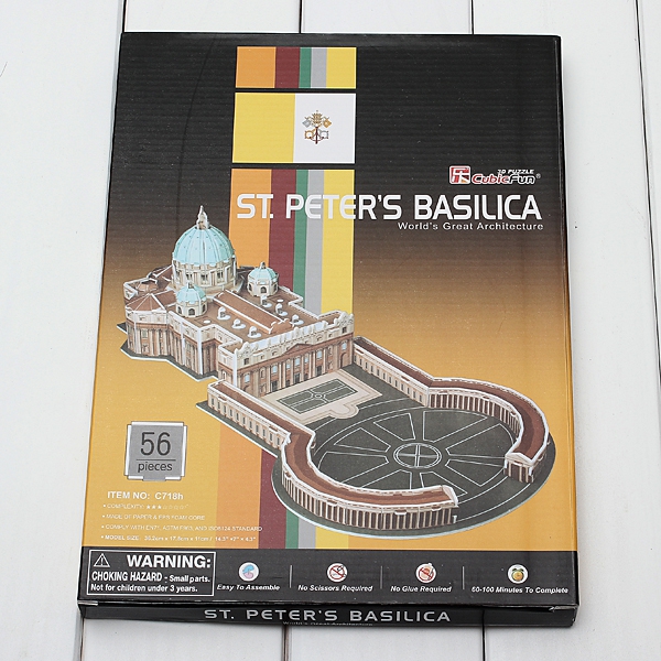 3D Puzzle Building ST Peters Basilica DIY Kids Educational Toy