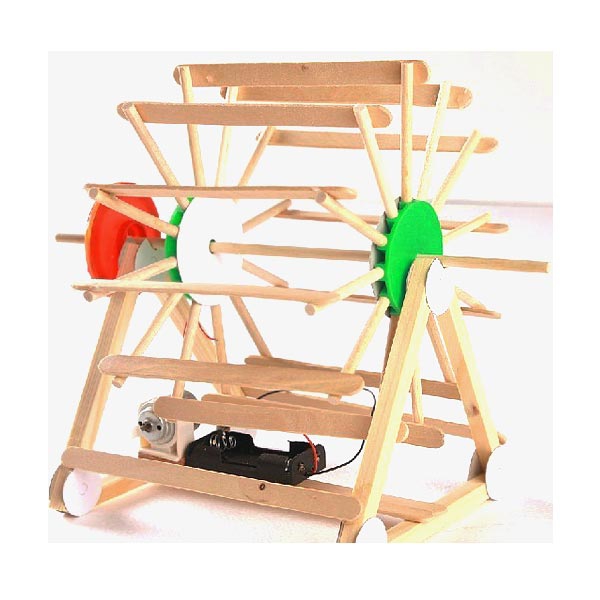 Wooden Water Wheel Model Educational Model Toy For Children 