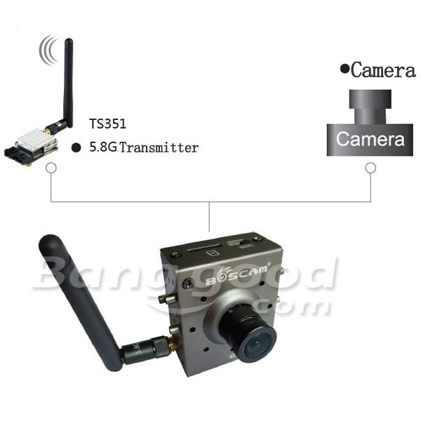 Boscam TR1 1/3 CMOS 720P 5MP 200mW FPV Camera