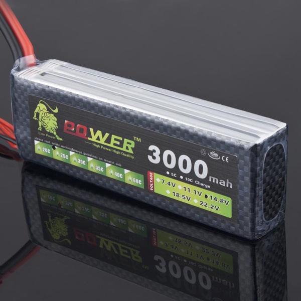 Lion Power 14.8V/4S 3000mAh 25C LiPo Battery T Plugs