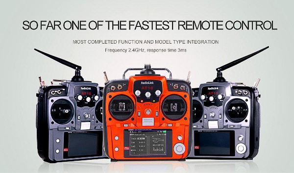 Radiolink AT10 2.4G 10CH Transmitter With R10D Receiver Orange