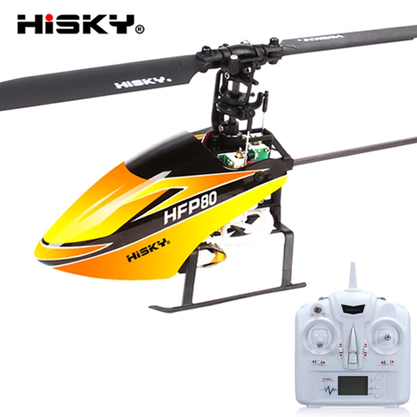 Hisky HFP80 4CH 2.4G 3 Axis Gyro Flybarless RC Helicopter H-4Q RTF