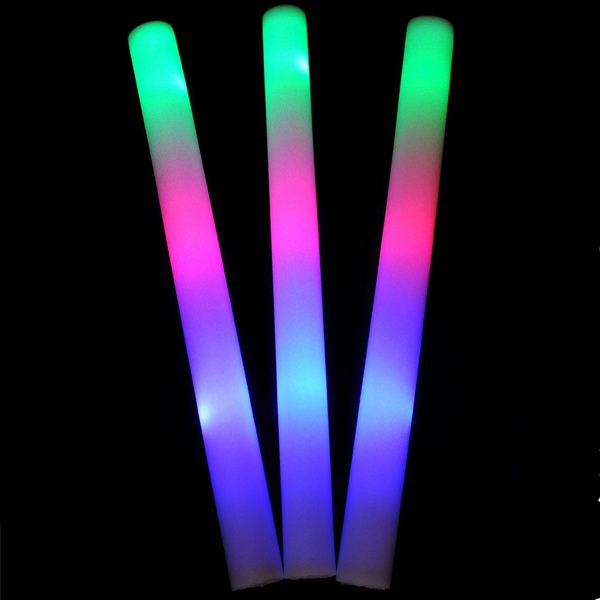 LED Colorful Cheering Glow Flashing Foam Stick for Concert Party