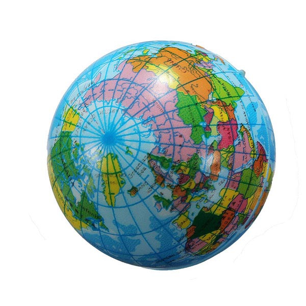 60mm World Map Foam Earth Globe Geography Ball