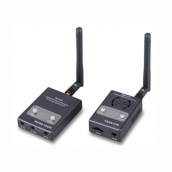 FPV 5.8G Wireless AV TX&RX 2000mw TX58-2W RC58-32CH Set