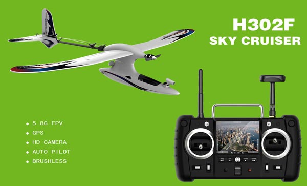 Hubsan H302F FPV Sky Cruiser 5.8G 6CH RC Airplane RTF