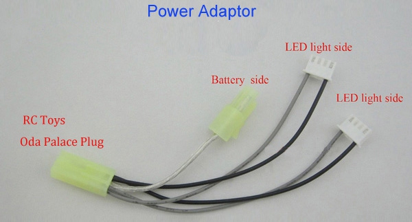 DIY Power Adaptor LED Light Kit Adapter RC Toys Parts