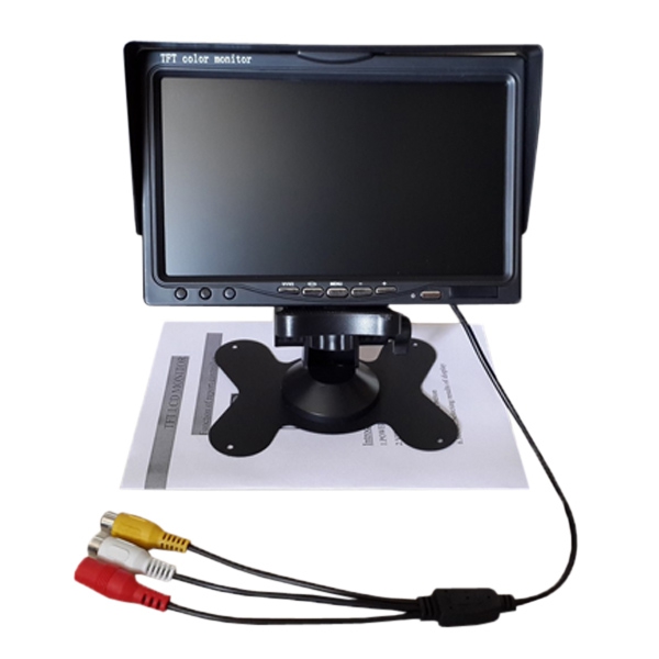 FPV 7 Inch TFT LCD Monitor HD 800x480 Screen With Audio For RC Models