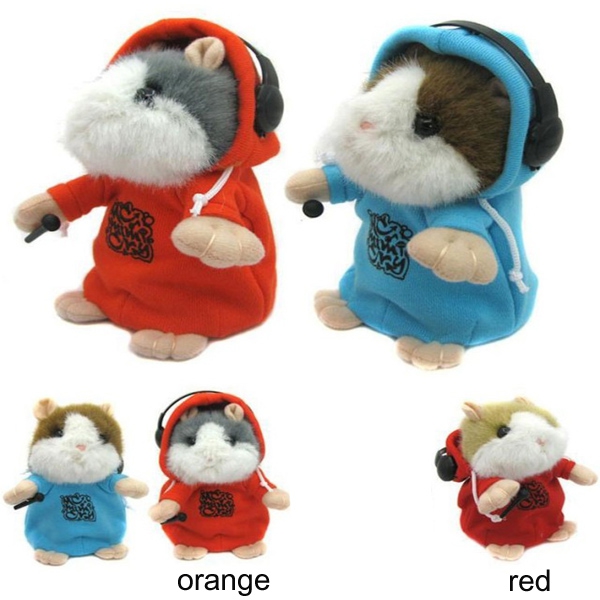 DJ Rapper Early Learning Wear Clothes Hamster Repeat Talking Toy 