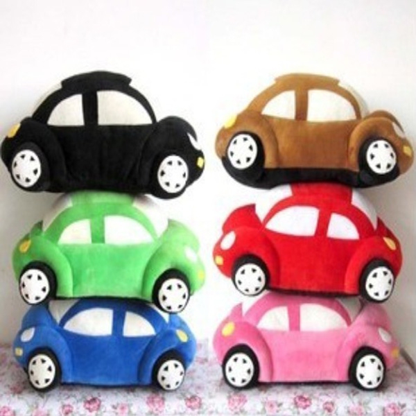 35CM Plush Toy Car Pillow Cushion Plush Car Doll Beetle Car Toys