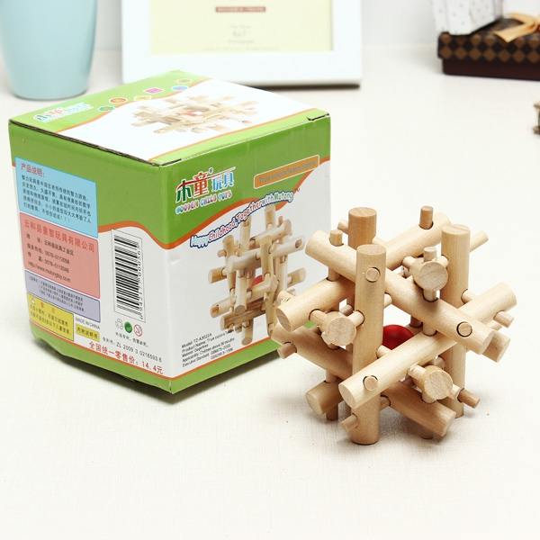 Classical Intellectual Toys Kong Ming Lock Twelve Rubber Sticks