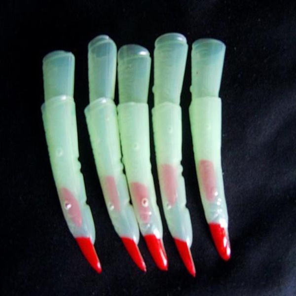 10PCS Halloween Noctilucent Witch's Fingers Party Hand Decoration