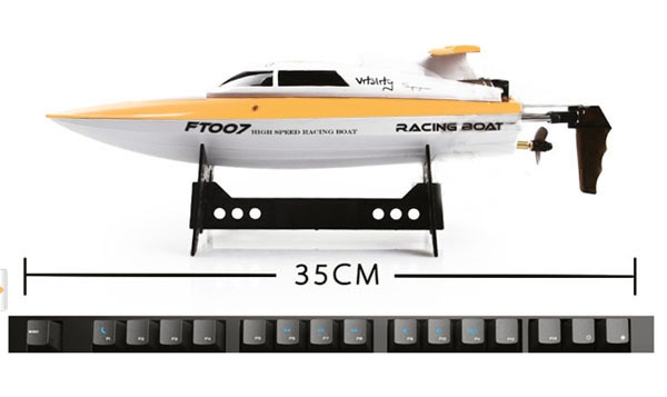 FT007 4CH 2.4G Yellow High Speed Racing RC Boat