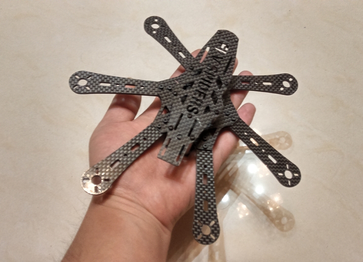 Mini RD180 180mm Hexacopter Carbon Fiber Folding Frame Kit For FPV