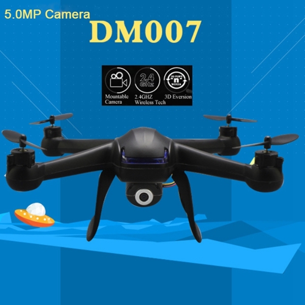 DM007 2.4G 4CH 6 Axis With 5MP Camera Headless Mode RC Quadcopter 