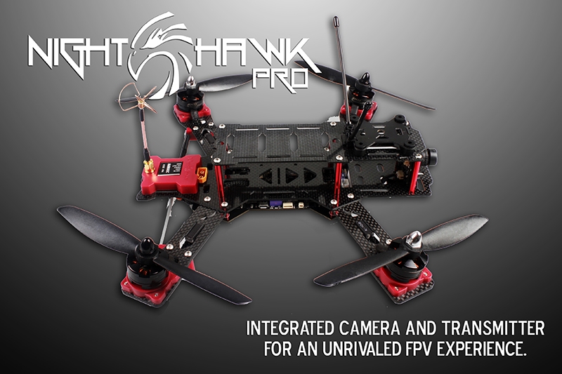EMAX Nighthawk Pro 280mm Size Carbon Fiber And Glass Fiber Mixed Quadcopter Frame ARF 