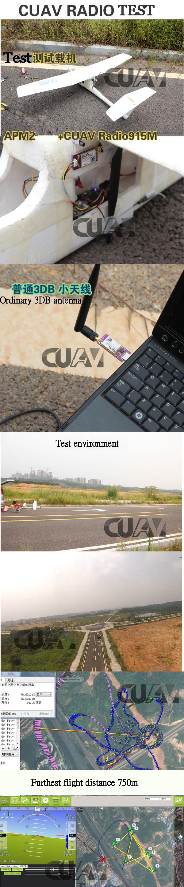 CUAV 3DR Radio Telemetry 915MHZ 250MW for APM PX4 Pixhawk