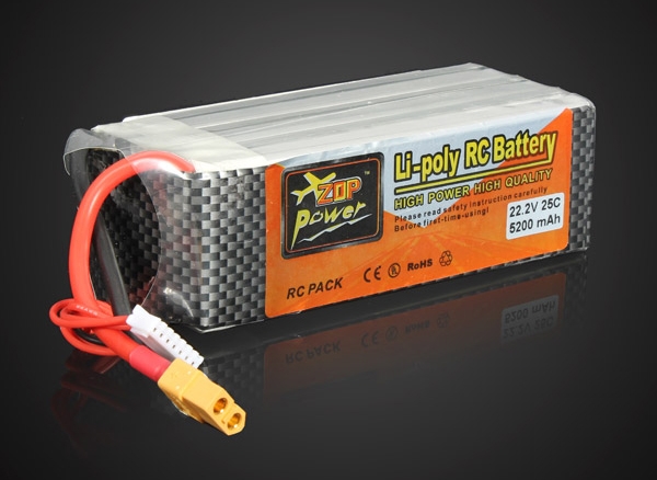 ZOP Power 22.2V 5200MAH 25C Lipo Battery XT60 Plug